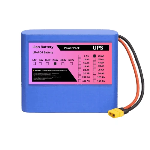 Lion Battery 25.6V lithium battery pack