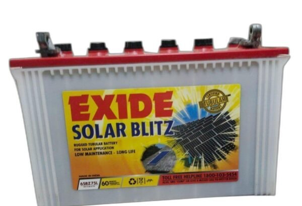 Exide Solar Battery 6SBZ75L/75AH by Pai Power Solutions