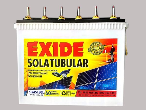 Exide Solar Battery 6LMS150L/150AH by Pai Power Solutions