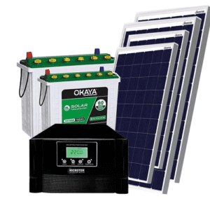 Microtek Solar Inverter Combo (2550 inverter, 4x Poly 330 panels, 2x OKAYA 150 AH batteries) by Pai Power Solutions