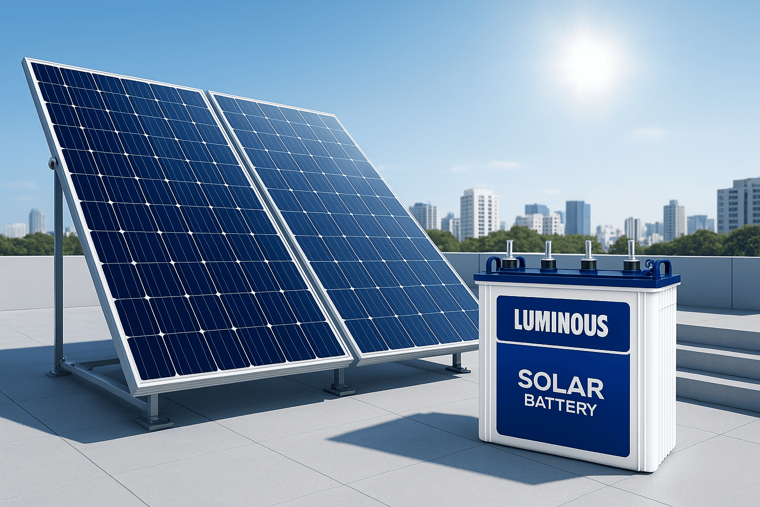 Luminous Top Solar Battery in Bangalore Cost